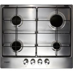 Hotpoint PPH60PFIXUK 59Cm Gas Hob - Silver