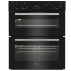 Indesit DUI 10D B Indesit Dui 10D B Built Under Electric Double Oven - Black - A/A Rated