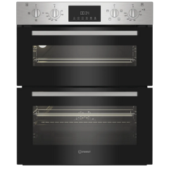 Indesit DUI 12D IX Indesit Dui 12D Ix Built Under Electric Double Oven - Stainless Steel - A/A Rated