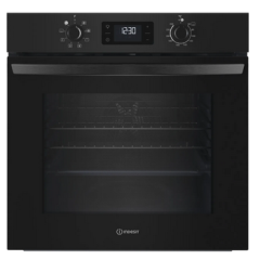 Indesit IO 253 B UK Indesit Turn&Go Io 253 B Uk Built In Electric Single Oven - Black - A Rated