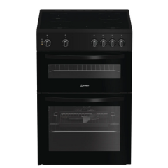 Indesit ITE6VMB 60Cm Wide Single Oven Electric Cooker With Ceramic Hob