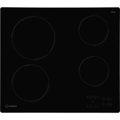 Indesit RI161C 58Cm Ceramic Hob Touch Control 4 Zones In Black