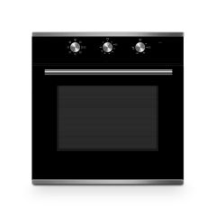 Montpellier MAFSO60SS Slim Depth Built-In Single Electric Oven With Air Fry - A Rated