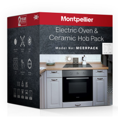 Montpellier MCERPACK Integrated Oven & Ceramic Hob Pack