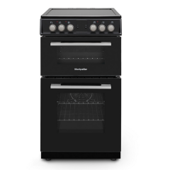 Montpellier MDOC50FK 50Cm Double Ceramic Cooker - Black