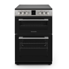 Montpellier MDOC60FS 60Cm Ceramic Double Cooker - Silver