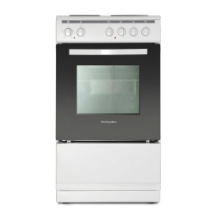 Montpellier MSE46W 50Cm Single Cavity Electric Cooker With Solid Plate Hob With 1 Yrs Warrantee