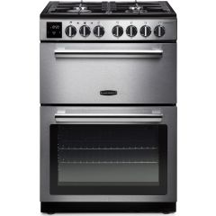 Rangemaster Professional Plus 60 PROPL60DFFSS/C 60cm Wide Double Oven Dual Fuel Cooker - Stainless Steel / Chrome