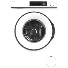 Sharp ES-NFB814BWNA-EN 8kg Washing Machine with 1400 rpm - White 