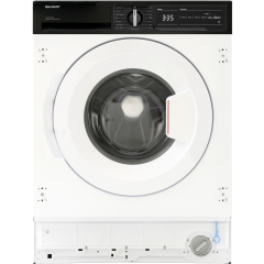 Sharp ES-NIH714BWA-EN Integrated 7kg Washing Machine with 1400 rpm - White 