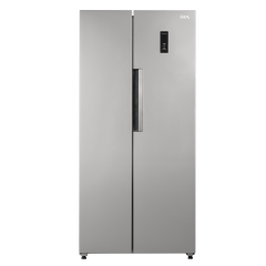 SIA SAFF460SI American Style Fridge Freezer 446 L - Silver - E Rated