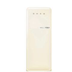 Smeg FAB28LCR6UK 50S Style Retro Left Hand Hinge 153Cm Small Fridge With Ice Box