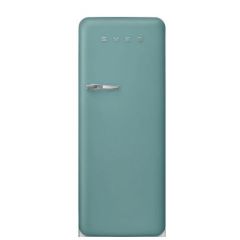 Smeg FAB28RDEG6 Retro Free Standing Refrigerator In Emerald Green, Right Hand Hinge