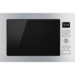 Smeg FMI425X Smeg Cucina Fmi425x Built In Microwave With Grill - Stainless Steel