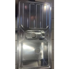 Smeg LD102S 100Cm Bowl And Half Mira Left Hand Drainer Low Profile Sink In St St