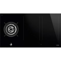 Smeg PM3953D Smeg Classic 90Cm Mixed Fuel Induction Hob - Black