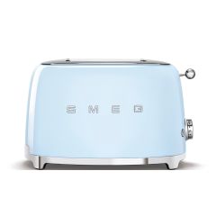 Smeg TSF01PBUK Pastel Blue 50'S Style Two Slice Toaster