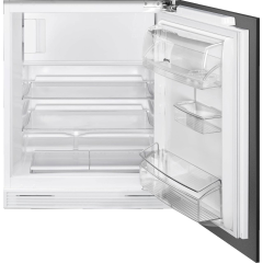 Smeg UKU8C082DE Integrated Under Counter Fridge with Ice Box - Fixed Door Fixing Kit - White 
