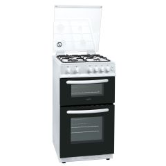 Statesman GTL50W Statesman 50Cm Twin Cavity Gas Cooker With Lid In White