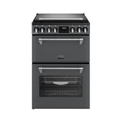 Stoves 444411843 RICHMOND DELUXE 60DF AGR - 60Cm Mini Range Dual Fuel Cooker With Gas Hob - Anthracite Grey