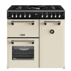 Stoves 444411851 RICHMOND 90DF CRM - 90Cm Dual Fuel Range Cooker With Gas Hob - Cream