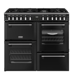 Stoves 444411856 RICHMOND 100DF BLK - 100Cm Dual Fuel Range Cooker With Gas Hob - Black