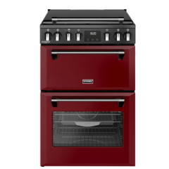 Stoves RICHMOND DX MRA 60DF 444411997 Deluxe 60Cm Double Oven Dual Fuel Mini Range Cooker - Garnet R