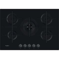 Whirlpool GOWL758/NB 73Cm Gas Hob - Black