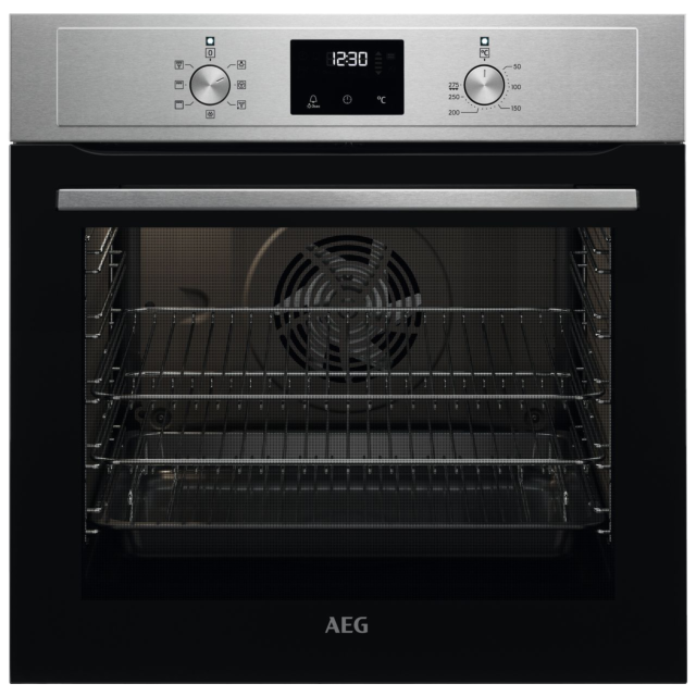 AEG 6000 SurroundCook BCX33501KM Built In Electric Single Oven - Stainless Steel 