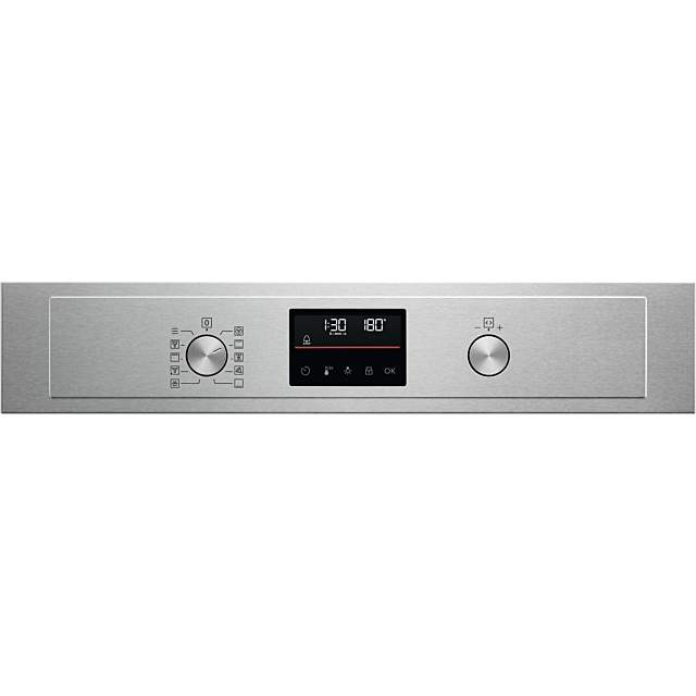 AEG 6000 Series BPX535061M Built In Electric Single Oven and Pyrolytic Cleaning - Stainless Steel 
