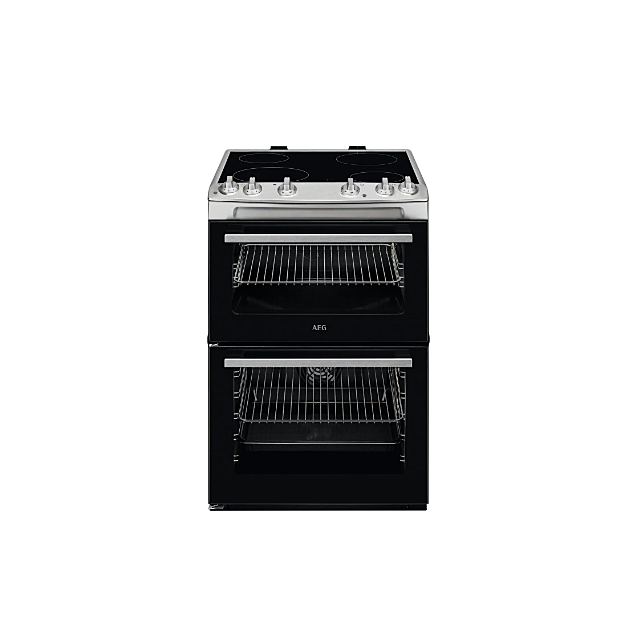 Aeg CCX6501ACM 60Cm Double Oven Electric Cooker With Ceramic Hob
