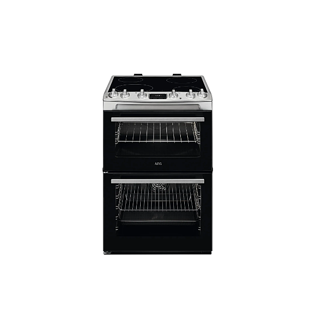 Aeg CCX6540ACM 5000 Surroundcook 60Cm Double Oven Electric Cooker With Ceramic Hob