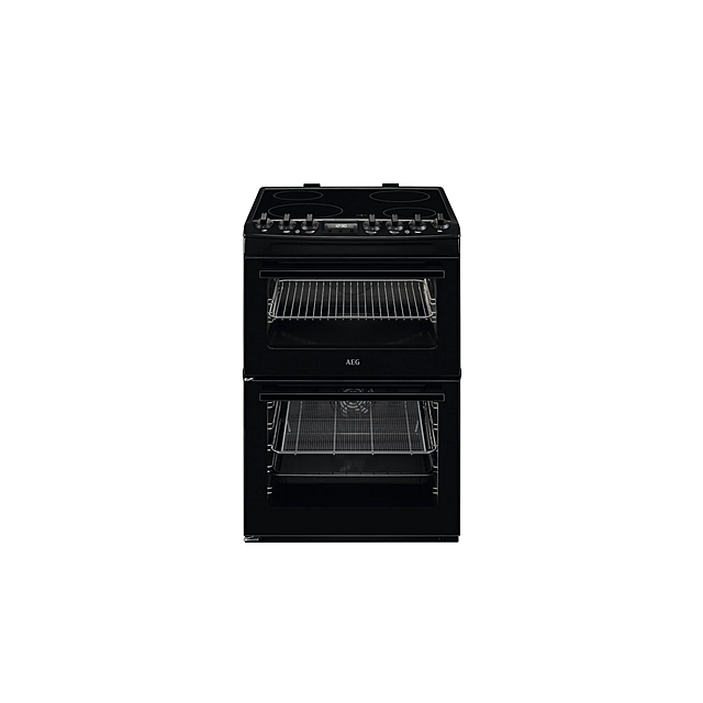 Aeg CCX6740ACB Aeg 6000 Steambake Ccx6740acb 60Cm Electric Cooker With Ceramic Hob - Black - A Rated