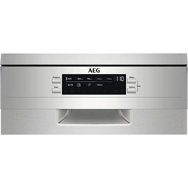Aeg FFB73527ZM 7000 Glasscare Slimline Dishwasher - Grey With Sliding Door Fixing Kit