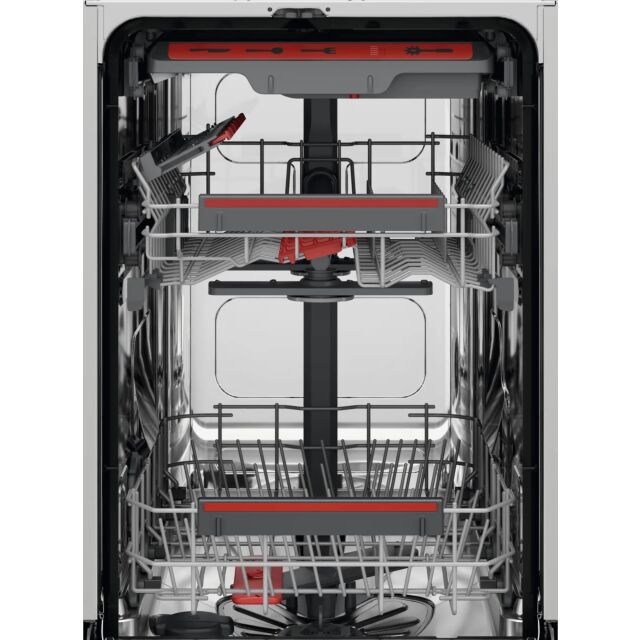 Aeg FFB73527ZM 7000 Glasscare Slimline Dishwasher - Grey With Sliding Door Fixing Kit