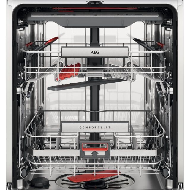 AEG ComfortLift FFB93807PM Standard Dishwasher - Stainless Steel 