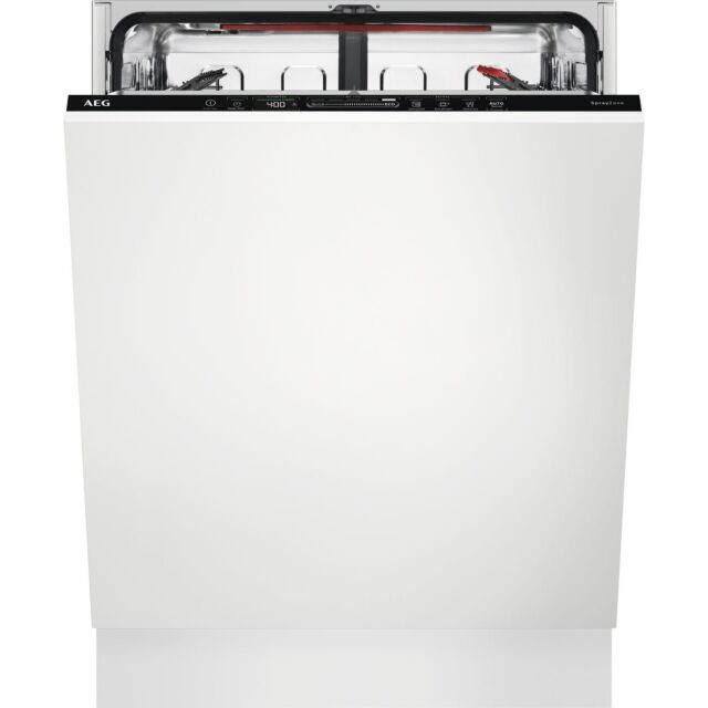 AEG 7000 Series FSE84607P Fully Integrated Standard Dishwasher - White Control Panel 