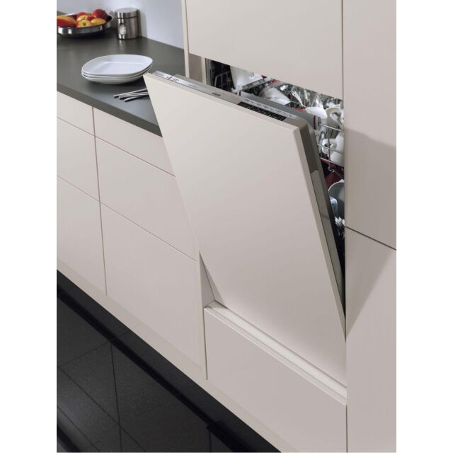 AEG 7000 Series FSE84607P Fully Integrated Standard Dishwasher - White Control Panel 