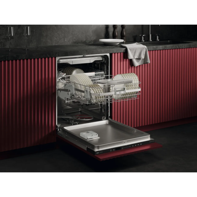 AEG 8000 Series GI8200X5TN Fully Integrated Full Size Dishwasher - White Control Panel