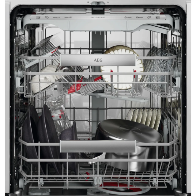 AEG 8000 Series GI9200X2PN Fully Integrated Full Size Dishwasher - White Control Panel with Sliding Door Hinge Kit