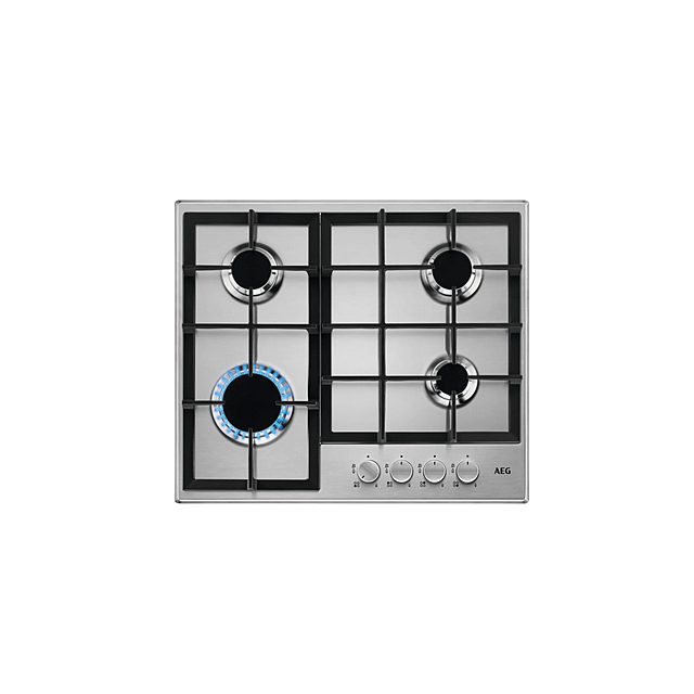 Aeg HGE64200SM Aeg Hge64200sm 59Cm Gas Hob - Stainless Steel