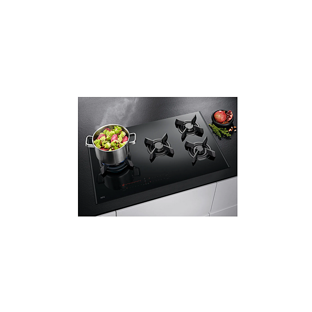 Aeg HVB8453IB Aeg Hvb8453ib 80Cm Gas Hob - Black
