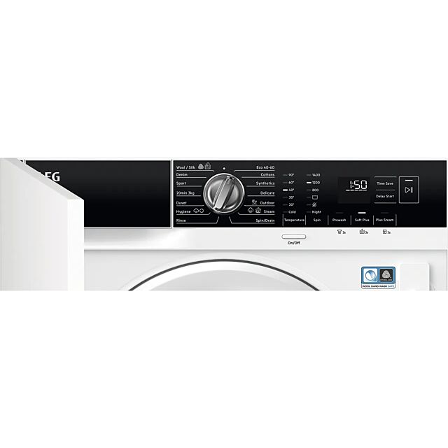 Aeg LF7E7431BI Prosteam® Technology Integrated 7Kg Washing Machine With 1400 Rpm - White