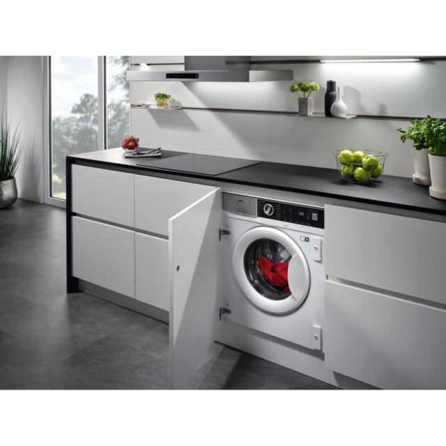 AEG 6000 AutoSense LFX6G7434BI Integrated 7kg Washing Machine with 1400 rpm - White 