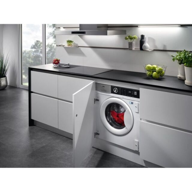 Aeg LFX6G8434BI Aeg 6000 Autosense Lfx6g8434bi Integrated 8Kg Washing Machine With 1400 Rpm - White 