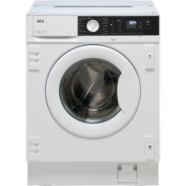 Aeg LFX6G8434BI Aeg 6000 Autosense Lfx6g8434bi Integrated 8Kg Washing Machine With 1400 Rpm - White