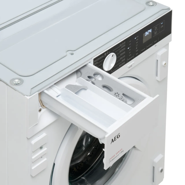 Aeg LFX6G8434BI Aeg 6000 Autosense Lfx6g8434bi Integrated 8Kg Washing Machine With 1400 Rpm - White