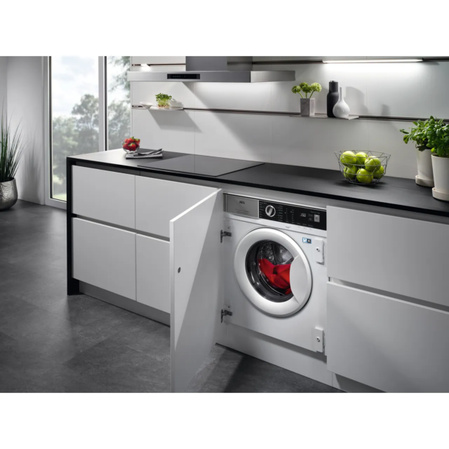 Aeg LFX6G8434BI Aeg 6000 Autosense Lfx6g8434bi Integrated 8Kg Washing Machine With 1400 Rpm - White