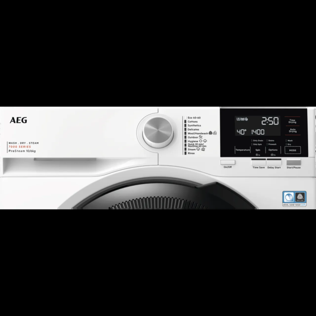 AEG 7000 Series LWR7116O4B 10Kg / 6Kg Washer Dryer with 1600 rpm - White
