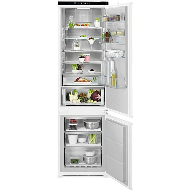 Aeg NSC8M191DS Integrated 70/30 Frost Free Fridge Freezer With Sliding Door Fixing Kit - White